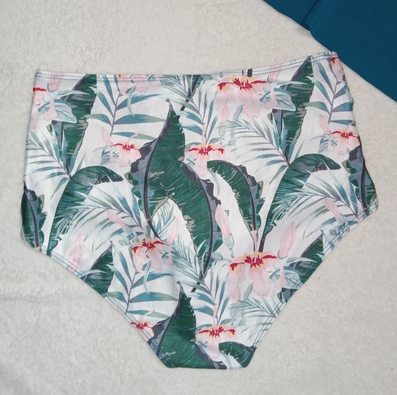 SHEIN Teal/Floral Print Bikini size M - Picture 5 of 11